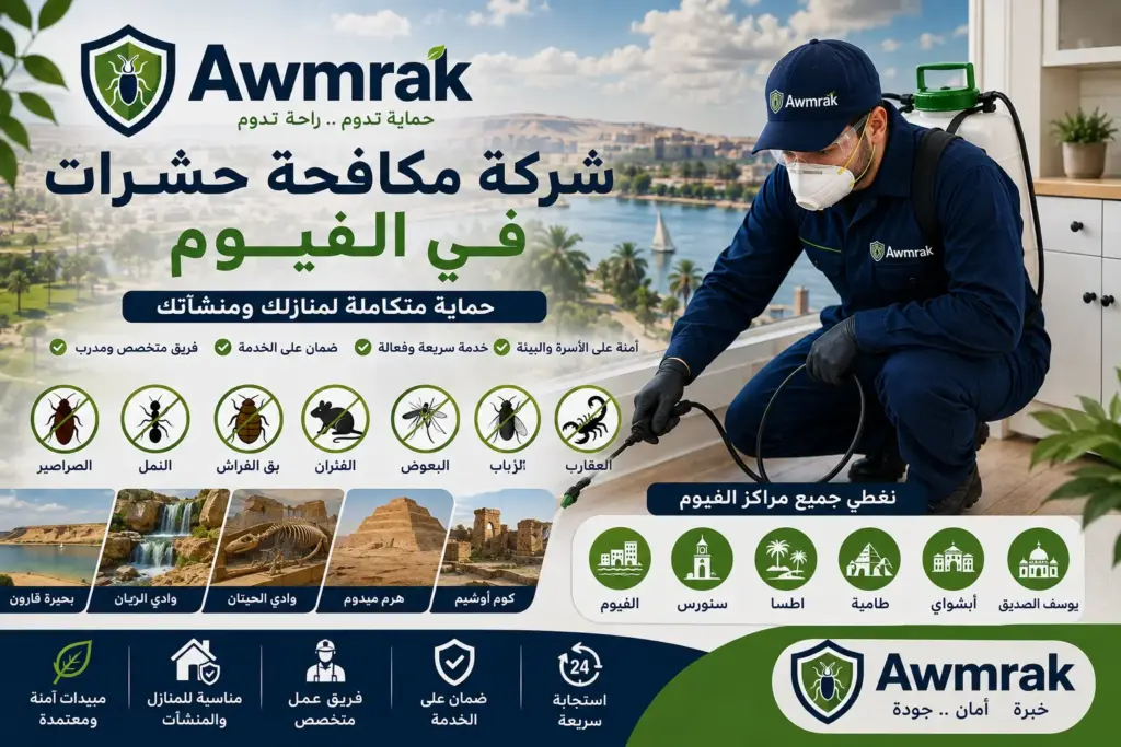 شركة مكافحة حشرات في الفيوم